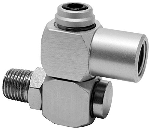 Набор пневматических шарниров и наконечников 1/4", 5 шт. (2+3)