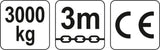 Grandininė gervė 3M, 3,0 T (YT-58954)