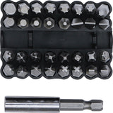 Antgalių rinkinys | ilgi | 6.3 mm (1/4") | įvairių tipų | 33 vnt. (20810)