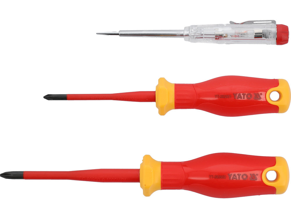 EXTRA SLIM INSULATED SCREWDRIVER SET 3 PCS (YT-282680)