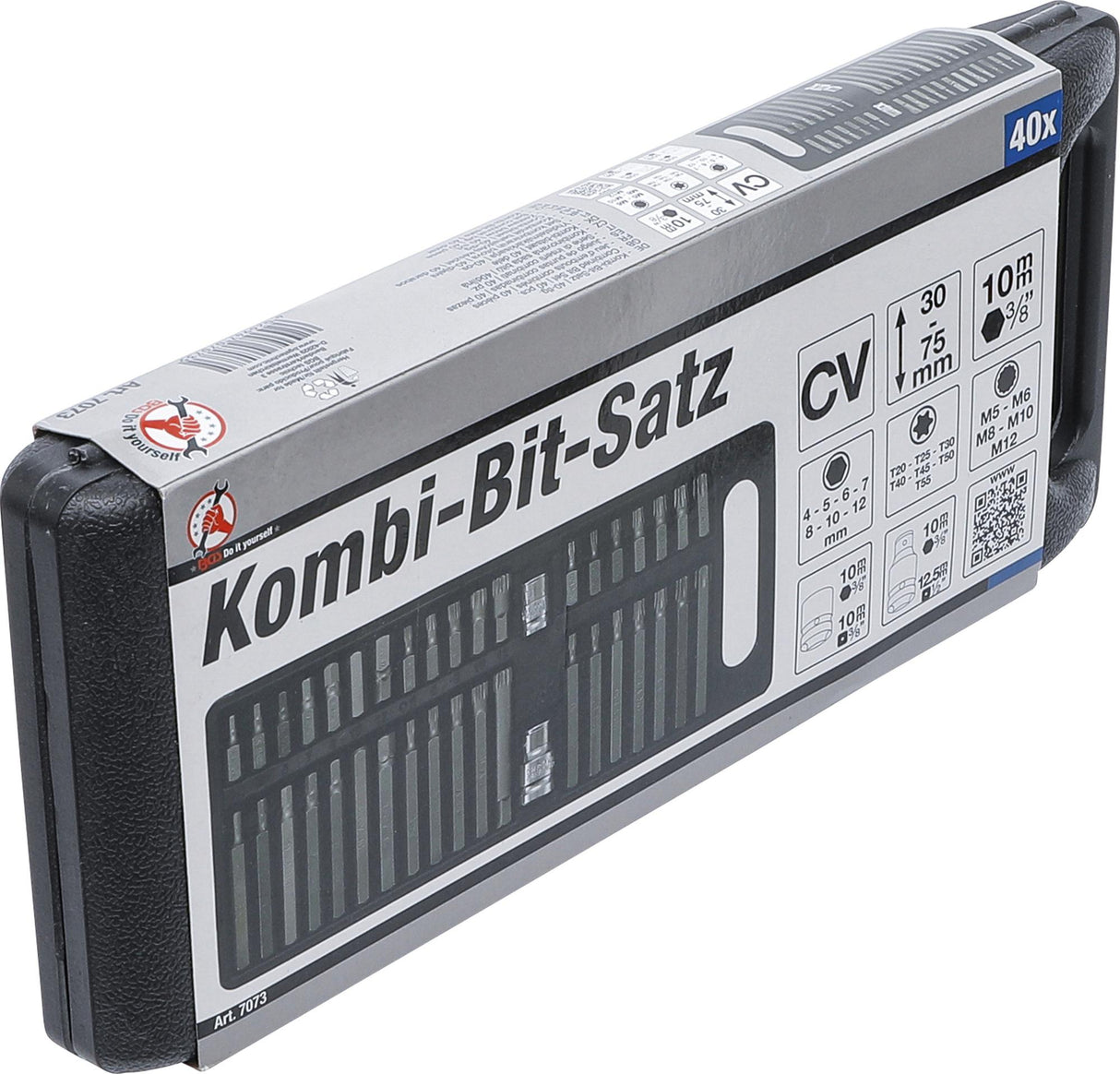 Kombinuotas antgalių rinkinys | 40 vnt. (7073)