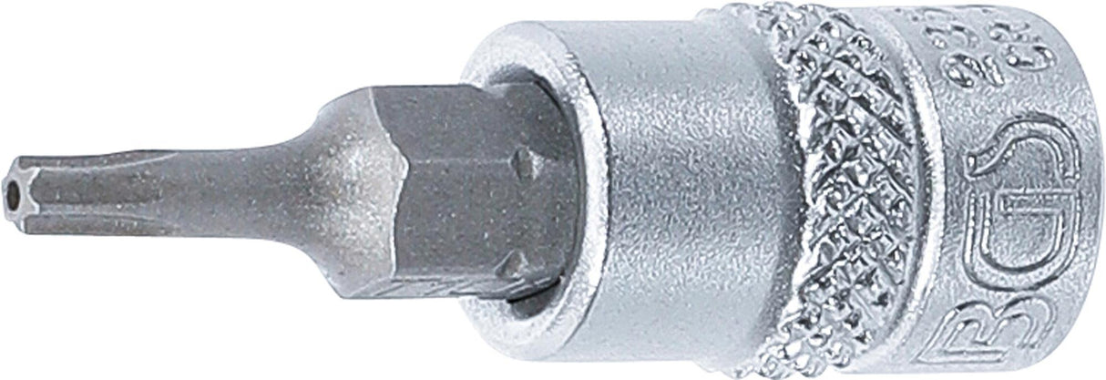 Antgalis įpresuotas į galvutę | 6.3 mm (1/4") | T-Star su skyle (Torx) T10 (2357)