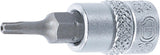 Antgalis įpresuotas į galvutę | 6.3 mm (1/4") | T-Star su skyle (Torx) T10 (2357)