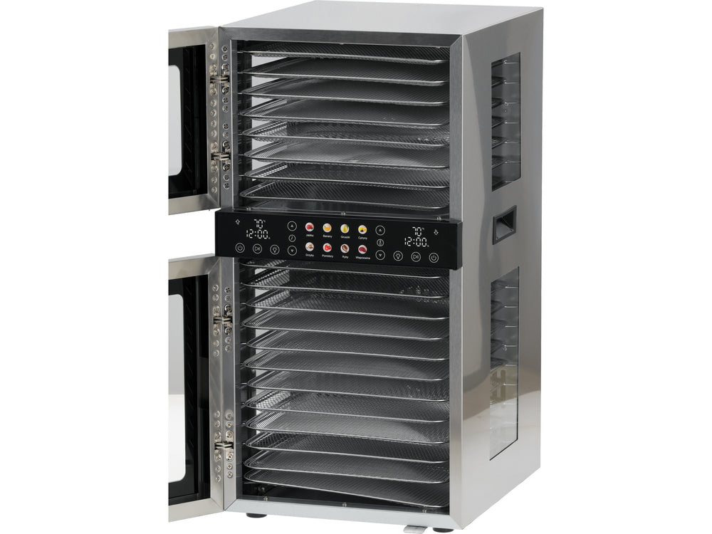 Maisto: grybų / uogų / vaisių ir pan. džiovyklė | 20 padėklų | 1500W (YG-16001)