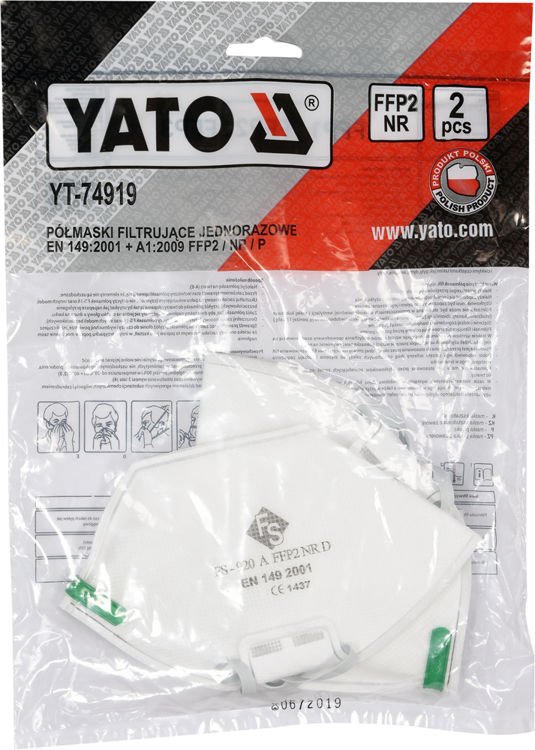 Respiratoriai FFP2 2vnt. (YT-74919)