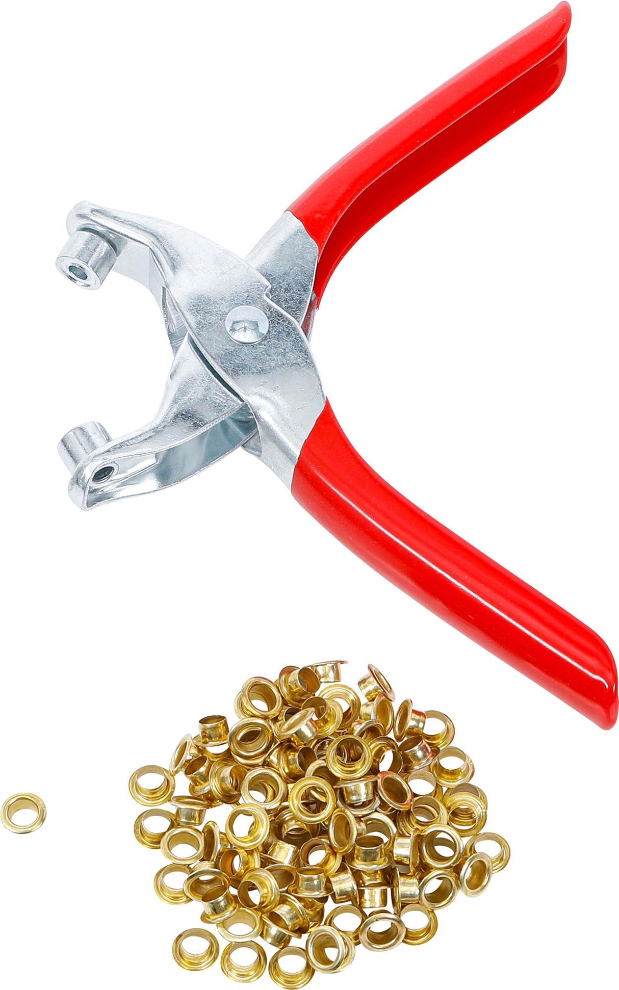 EYELET PLIERS WITH 100 ROUND EYELETS | 5.0 MM (75831B)