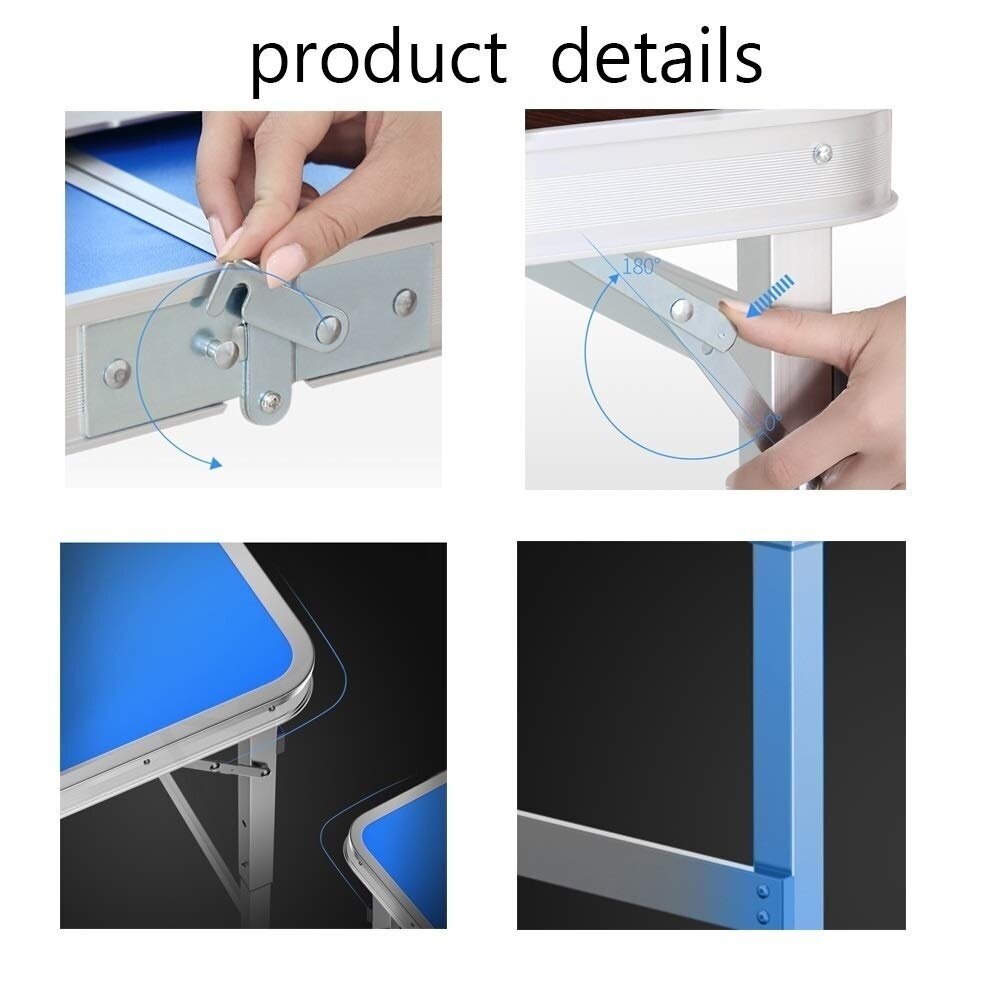 FOLDABLE TABLE / COUNTER | ALUMINIUM | SQUARE TUBE | ADJUSTABLE HEIGHT (LC02)