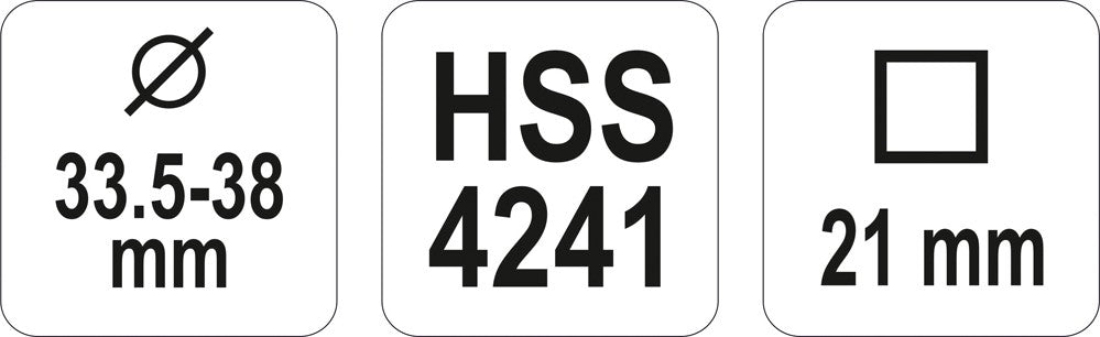 Rankinis reguliuojamas plėstuvas HSS 33,5-38 (YT-28965)