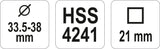 Rankinis reguliuojamas plėstuvas HSS 33,5-38 (YT-28965)
