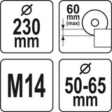 Защита от пыли для резки | M14 | 230 mm