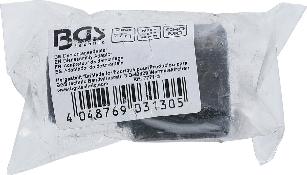 Purkštukų išėmimo adapteris iš BGS 7771 | M20 x M20 x 49 mm (7771-3)