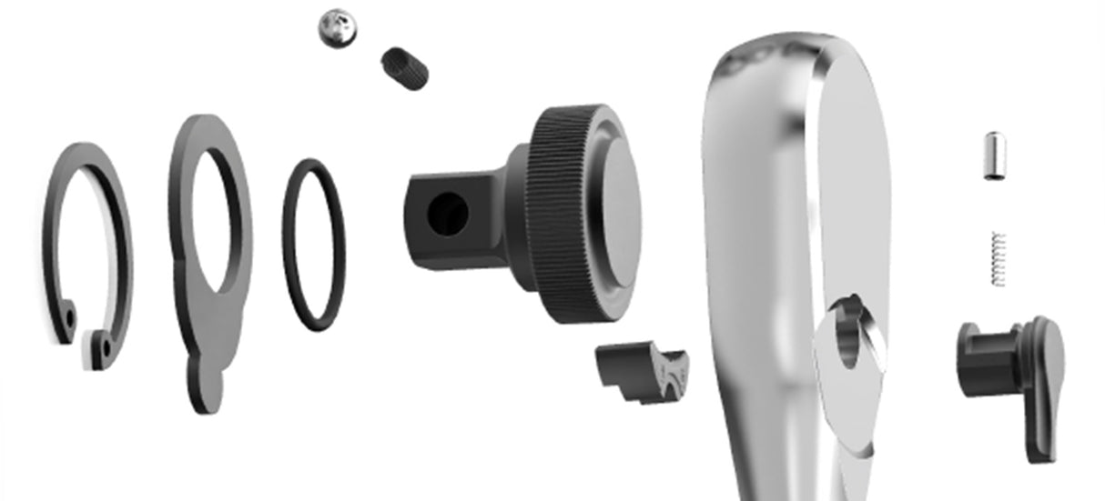 RATCHET HANDLE FOR SOCKETS | DUSTPROOF | 90T | 6.3 MM (1/4") (DRH14)