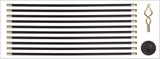 Pramušimo štangų/strypų rinkinys kanalizacijos valymui | elastinės | 10X92 cm | 12 vnt. (YT-24980)