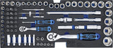 FOAM TRAY FOR BGS 3312: SOCKET SET | 12.5 MM (1/2") + 6.3 MM (1/4") | 77 PCS. (3341)