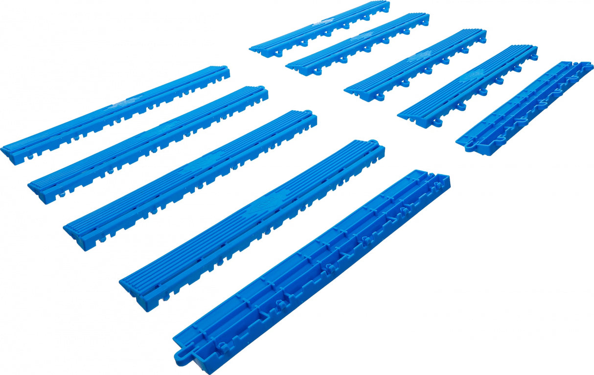 Plastikinių plytelių šoninių rėmų rinkinys | Paspaudimo sistema | 400 x 55 x 15 mm | 10 vnt. (74547)