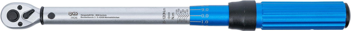 Dinamometrinis raktas | 10 mm (3/8") | 20 - 120 Nm (2826)