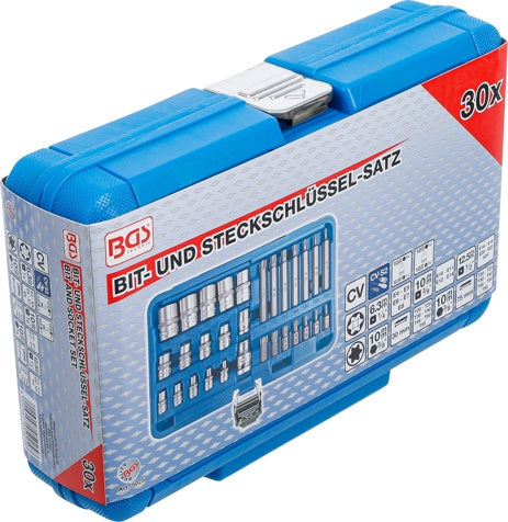 Antgalių ir galvučių rinkinys | E-Type / T-Star (Torx) | 30 vnt. (5025)