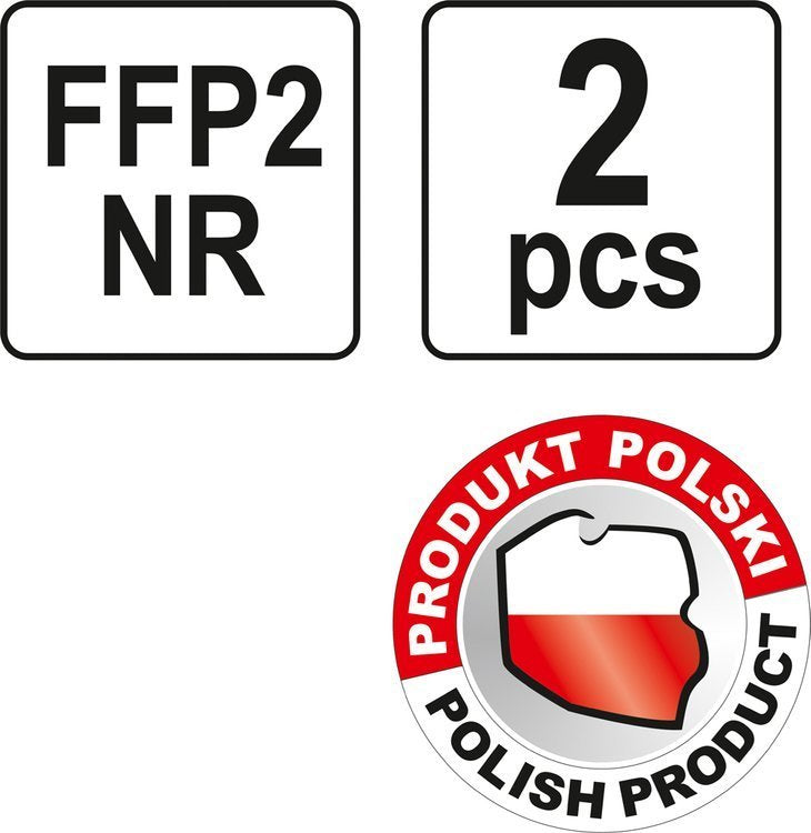 Respiratoriai FFP2 2vnt. (YT-74919)