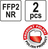Respiratoriai FFP2 2vnt. (YT-74919)