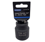 Ударная головка | 12-гранная | 20 mm (3/4") | 34 mm
