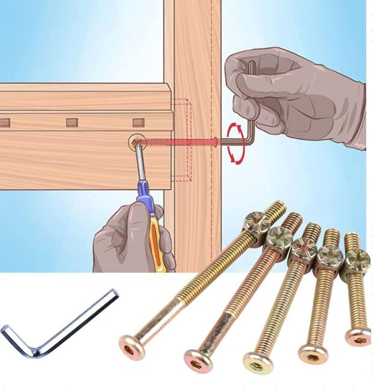 CYLINDER HEAD SCREW SET | WITH HEX HEAD | 50 PCS. (SCN50)