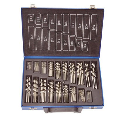 Grąžtų metalui komplektas | HSS | Ø 1 - 10 mm | 170 vnt. (ES-1999)