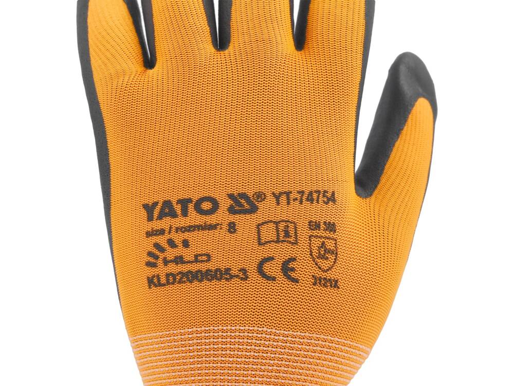 SAFETY GLOVES TOUCHSCREEN FINGERS NITRILE S.10 (YT-74756)