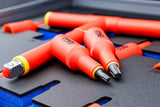 Чехол для инструментов 2/3: VDE набор бит | 12,5 mm (1/2") | T-Star (Torx) T20 - T55 | 10 шт.