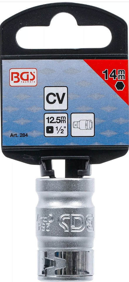 Antgalių adapteris su atraminiu rutuliu | 12,5 mm (1/2") | vidinis šešiakampis 14 mm (284)