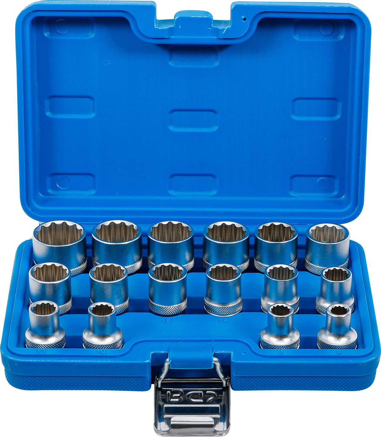 Galvučių rinkinys, 12 kampų | 12,5 mm (1/2") | 8 - 24 mm | 16 vnt. (2226)