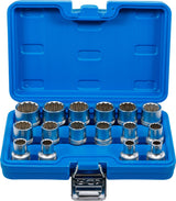 Galvučių rinkinys, 12 kampų | 12,5 mm (1/2") | 8 - 24 mm | 16 vnt. (2226)
