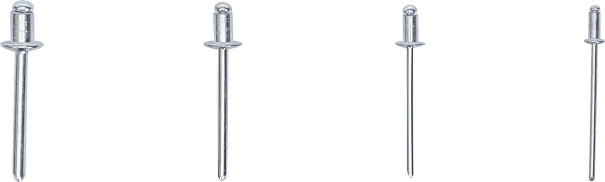 Набор заклёпок в коробке | алюминий | Ø 2,4 - 4,8 mm | 400 шт.