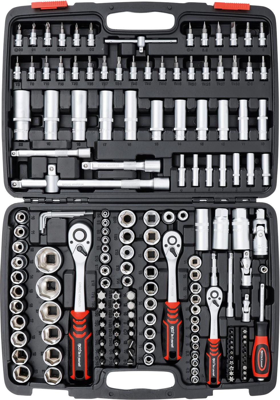 Набор инструментов | 6.3 mm (1/4") / 10 mm (3/8") / 12,5 mm (1/2") | 172 шт.