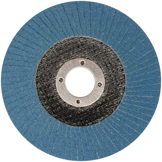 Šlifavimo diskas lapelinis išgaubtos formos | ZIRCONIUM INOX | P60 | 125X22,2mm (ES815060)