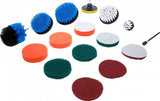 GRINDING / POLISHING DISCS AND BRUSH ATTACHMENT SET | FOR DRILLS | 16 PCS. (74367)