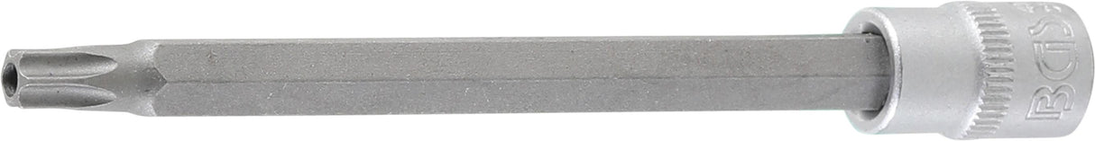 Antgalis įpresuotas į galvutę | ilgis 100 mm | 6.3 mm (1/4") | T-Star su skyle (Torx ) T30 (4203)