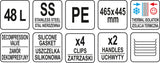 Termosas maisto transportavimui apvalus | 48l (YG-09227)