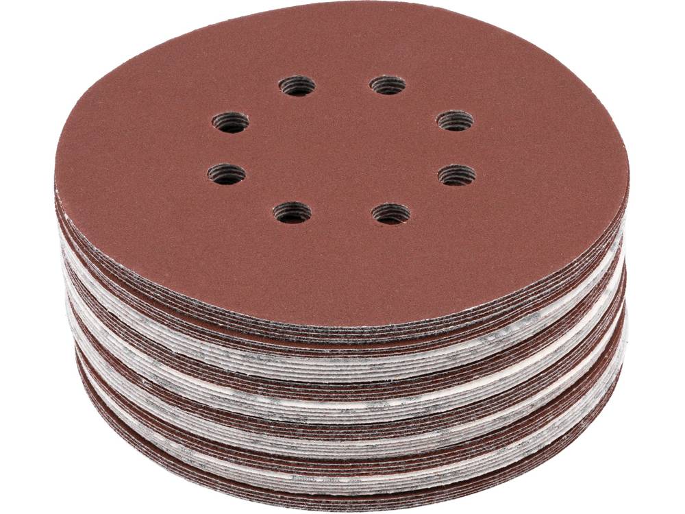 Шлифовальная бумага (velcro) | 8 отверстий | 150 mm / P220 | 50 шт.