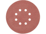 Šlifavimo popierius {velcro) | 8 skylės | 150 mm / P80 | 50 vnt. (YT-834593)