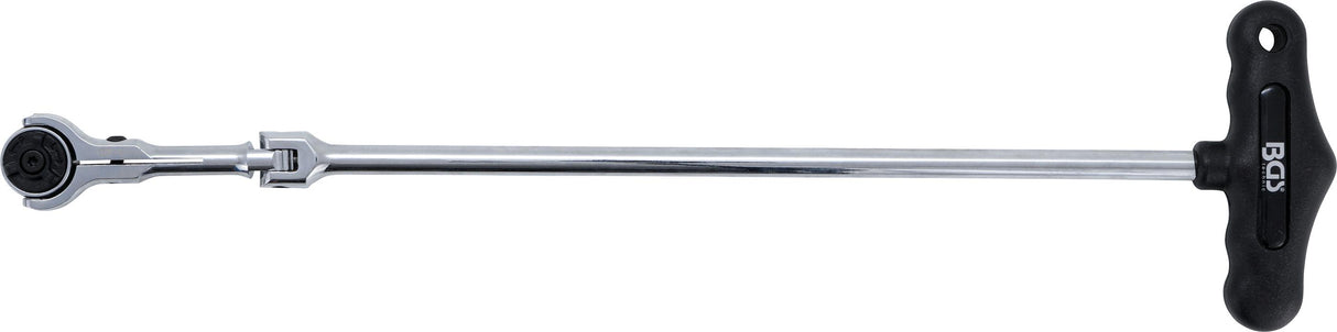 Гибкая трещотка с Т-образной рукояткой | внешний квадрат 6,3 mm (1/4")