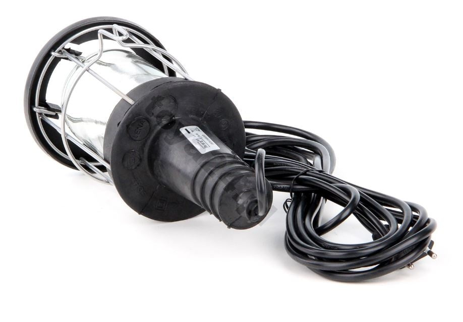 Darbo lempa "Gummi", met. grotelės, gumuotas korpusas, 60W 230V (82716)