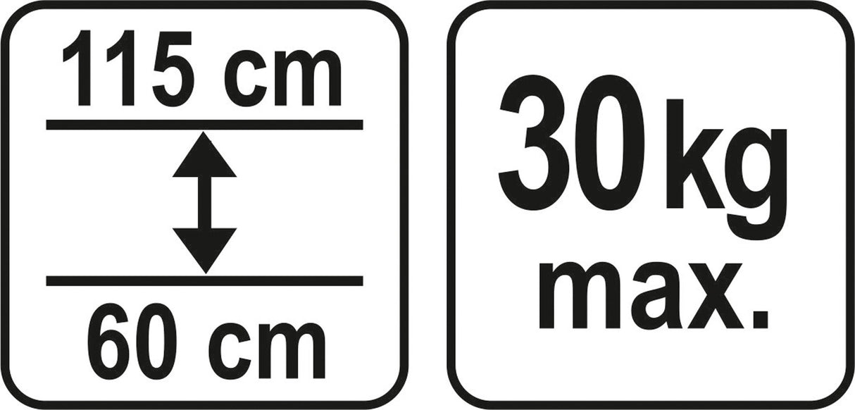 Teleskopinė atrama įtvaras | 60 -115 cm (YT-64551)