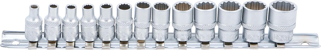 Galvučių rinkinys, 12-kampės | 6.3 mm (1/4") | 4 - 14 mm | 13 vnt (2269)