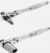 FLEX HANDLE RATCHET | FOR SOCKETS AND BITS | 2 IN 1 | 6.3 MM (1/4") (FQR14)