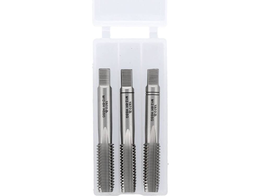 Sriegikliai 3vnt.M12x1,75, HSS/M2 (YT-2939)