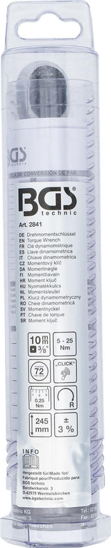 Dinamometrinis raktas | 10 mm (3/8") | 5 - 25 Nm (2841)