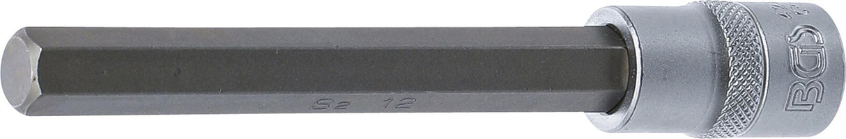 Бита запрессованная в головку | длина 140 mm | 12,5 mm (1/2") | шестигранник 12 mm