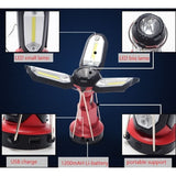 COB LED LAMP | RECHARGEABLE | 1200MAH | USB | X3 LED (CCL3)