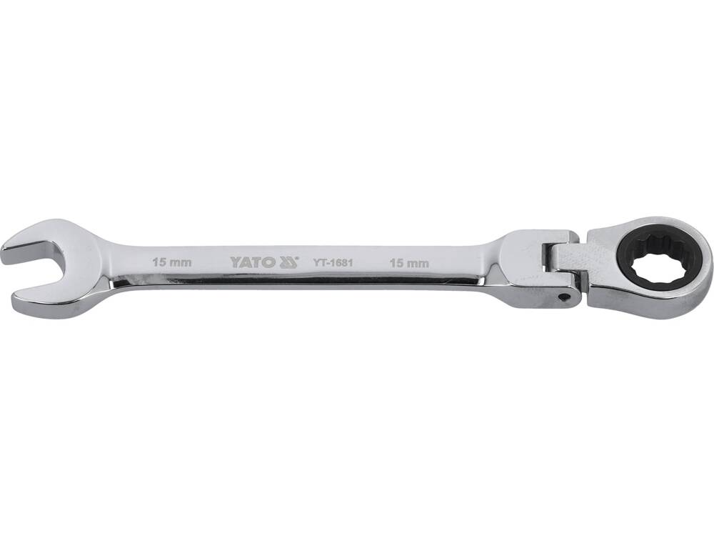 FLEXIBLE RATCHET COMBINATION WRENCH 15MM (YT-1681)