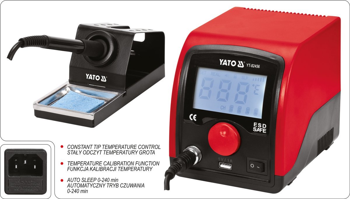SOLDERING STATION 3.5 LCD TIP 900M 75W (YT-82456)